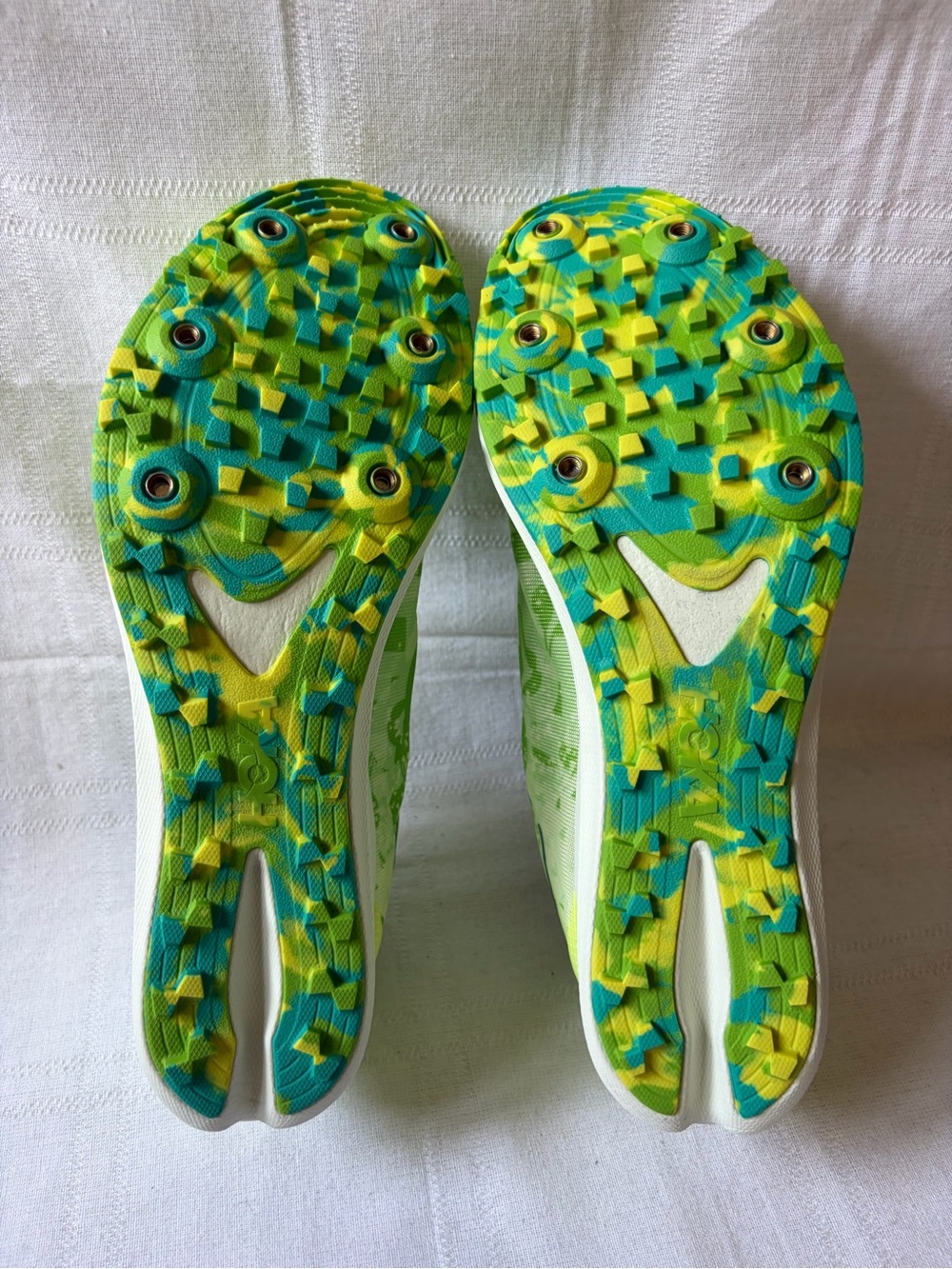 Hoka One One Crescendo XC Green Track Spike Running Shoes Men's Size 9.5 - Picture 5 of 8